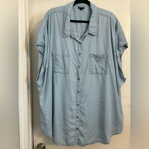 Torrid | Light Blue Denim Shirt | Size 5